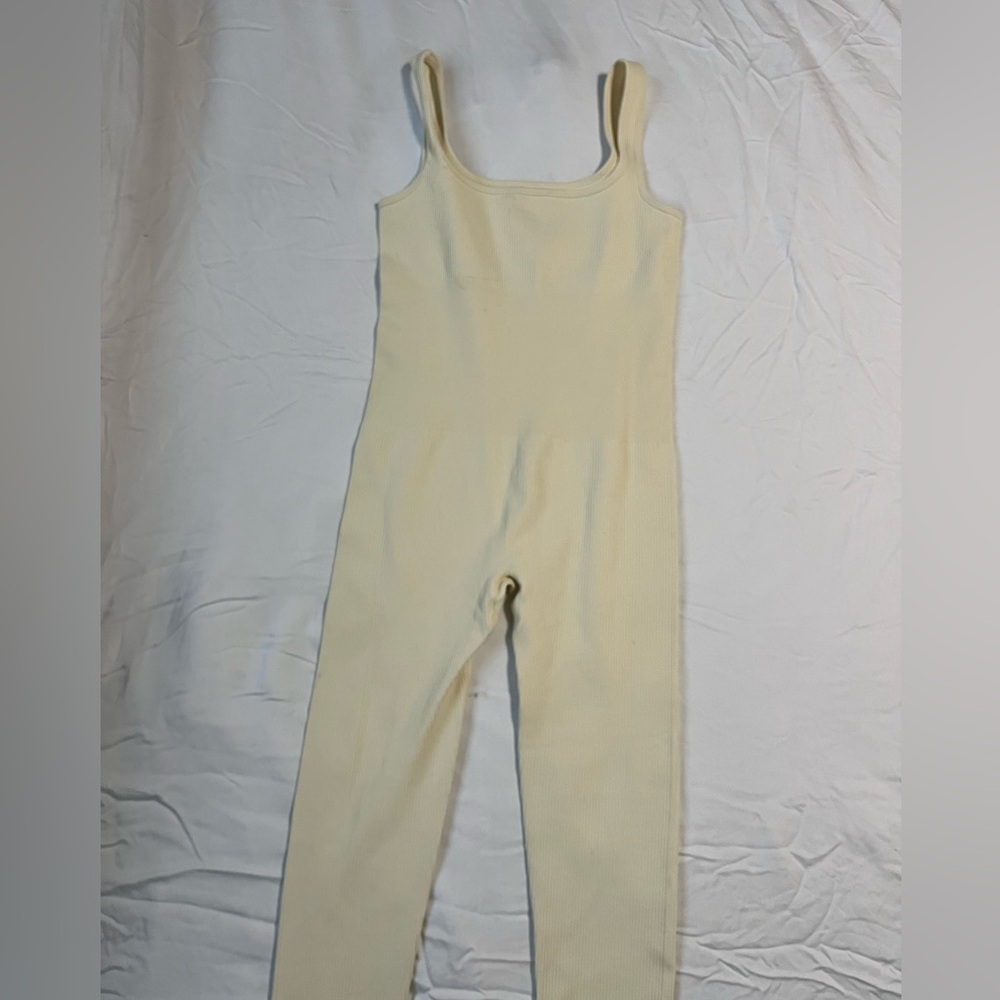 Ribbed spandex onesie